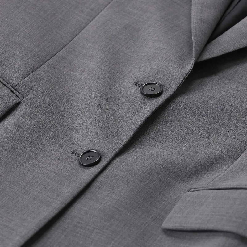 MSGM Blazer Oversized Blazer aus Schurwolle grau(Image 3)