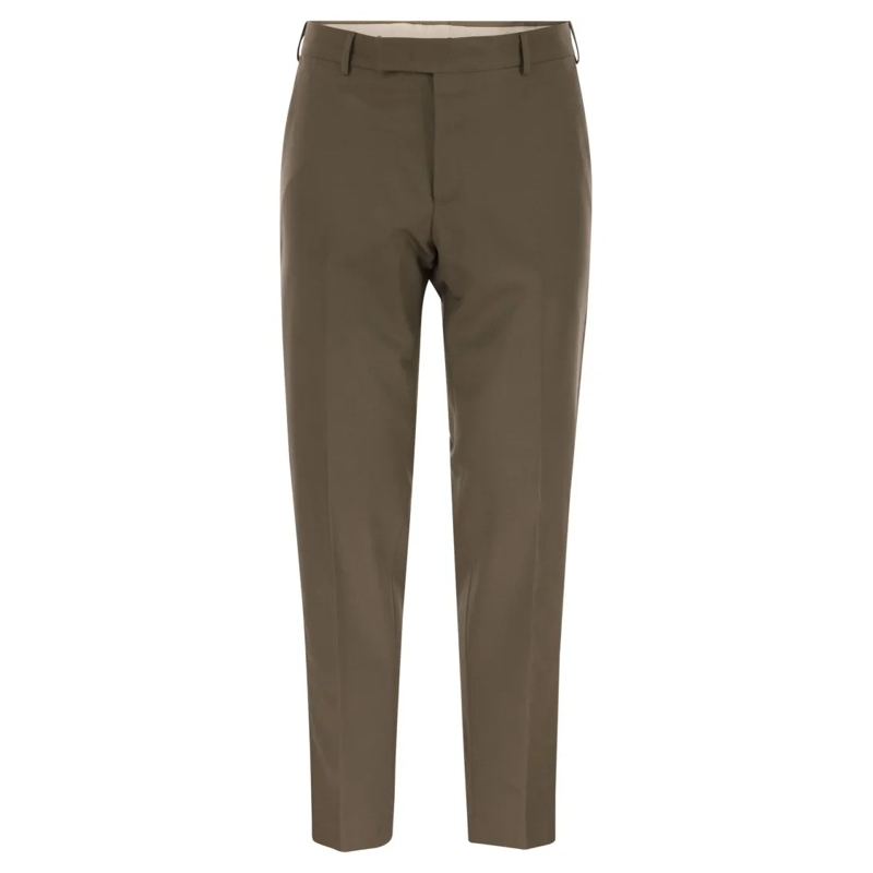 Pt Torino Pantalon de costume Rebel - Virgin Wool Chino Trousers Grey