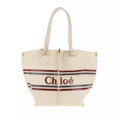 Chloé Vick Shopping Bag Off White Rymlig shoppingväska