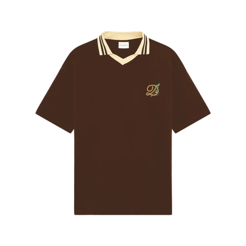 Drôle De Monsieur Polohemd Polo mit Stickerei DARK BROWN DARK BROWN