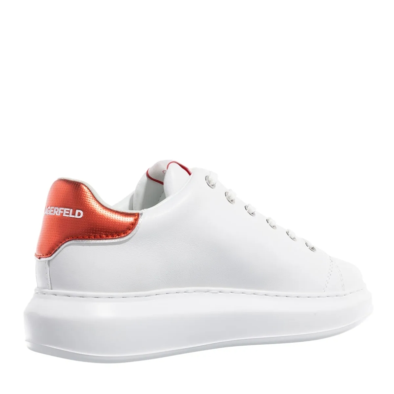 Karl Lagerfeld Low-Top-Sneaker Kapri Maison Metalmesh Tab White Lthr W/Red(Image 4)