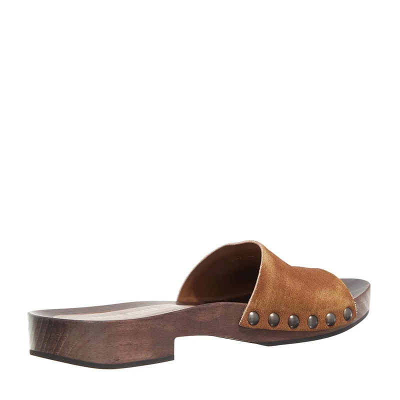 Miu Miu Slipper Suede Clog Cannella(Image 4)