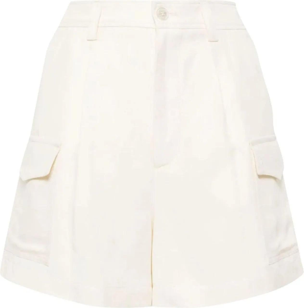 Thumbnail - Woolrich - viscose linen short white - Größe 28 - weiß