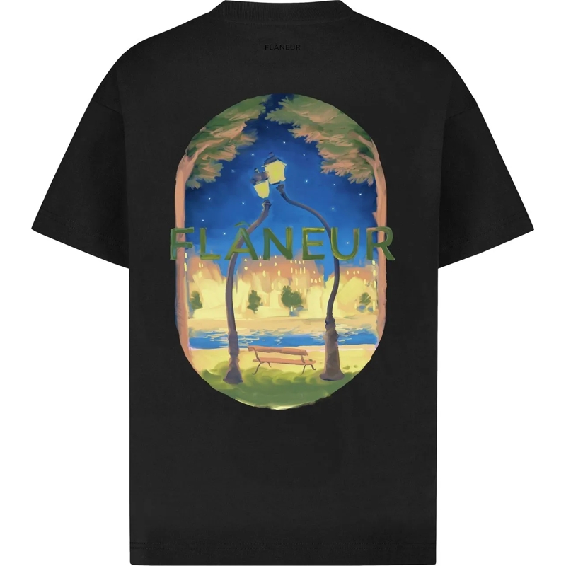 Flâneur T-shirt Lanterns of Love T-Shirt | Black schwarz