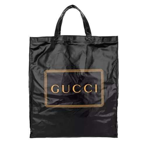 Gucci Logo Cabas Tote Black Draagtas