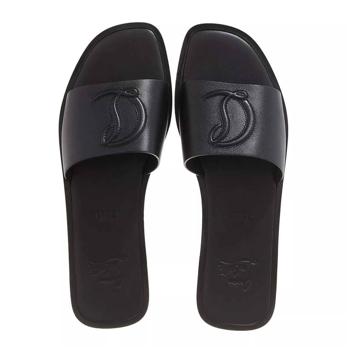 Black mule slides on sale