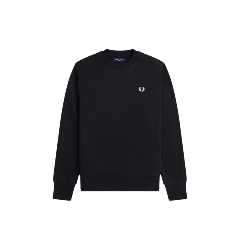Fred Perry  Regular Fit Sweatshirt With Bold Logo Print Black