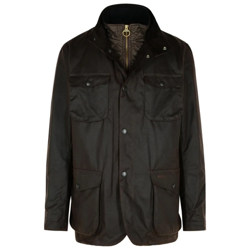 Barbour 'Ogston' Brown Waxed Cotton Jacket Brown Übergangsjacke