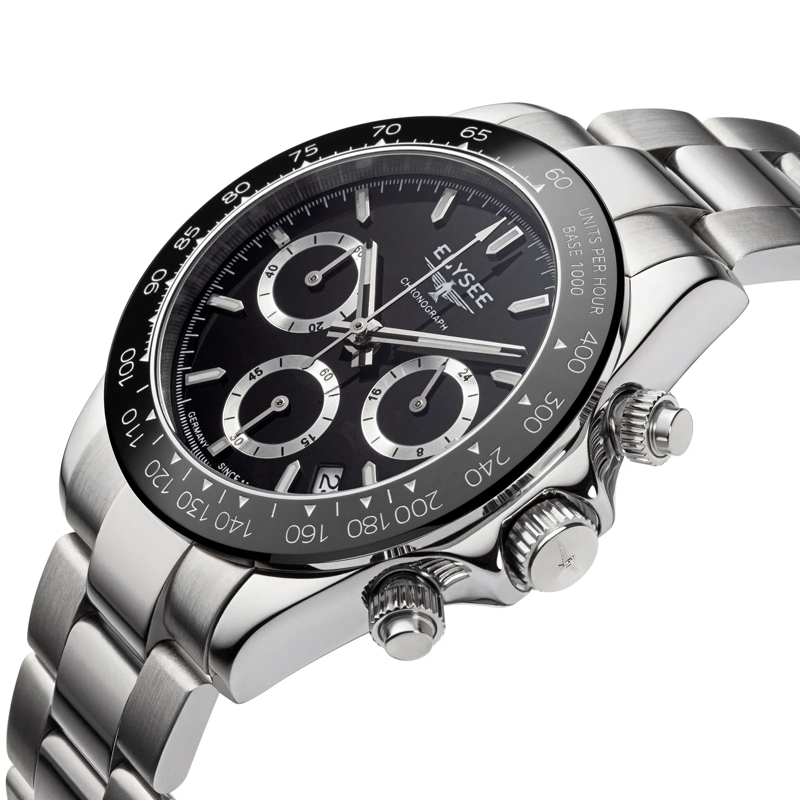 Elysee Quarzuhr Die SPORT CHRONO CERAMIC ist eine sportliche 6-Zei schwarz(Image 2)