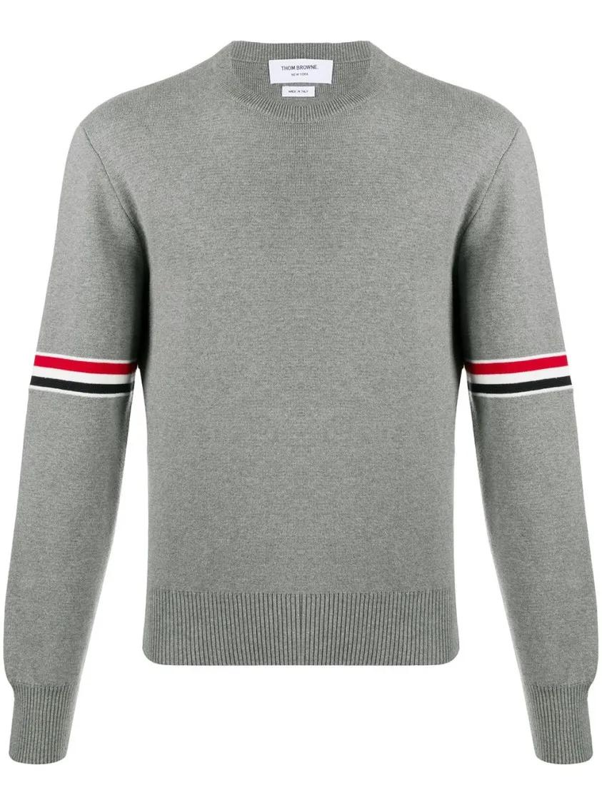 Thom Browne - Gray Cotton Sweater - Größe 2 - grau