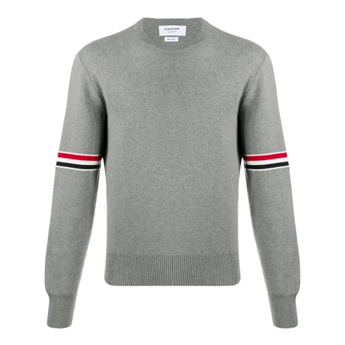 Thom Browne Gray Cotton Sweater Grey Maglione