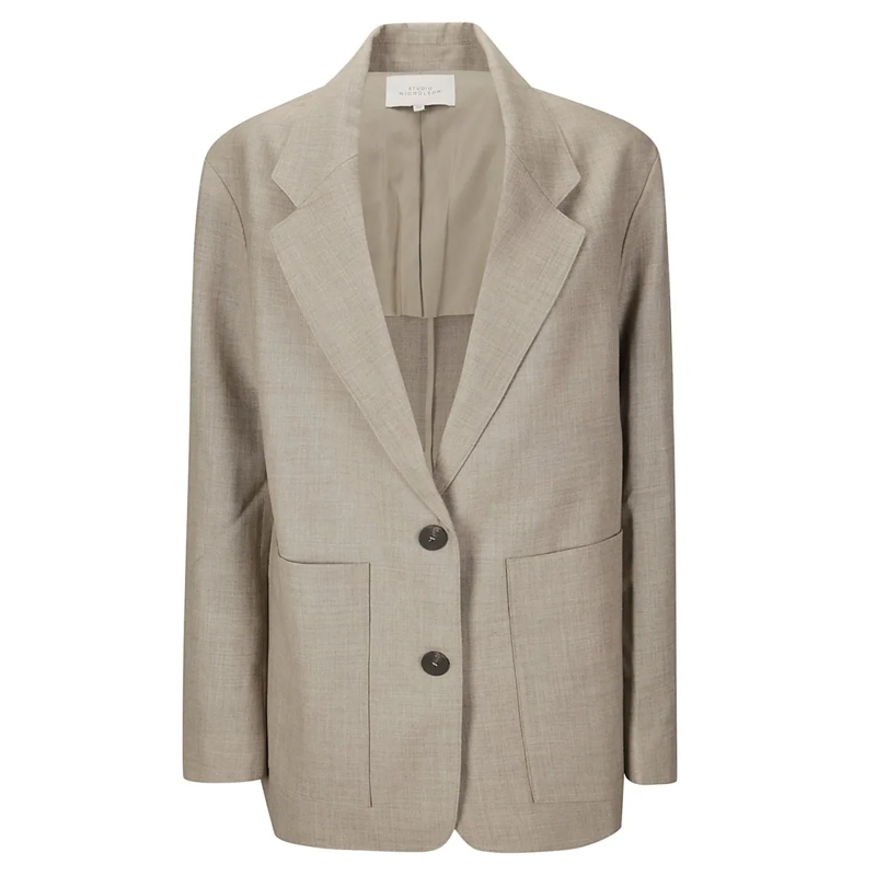 Studio Nicholson Blazer Single-Breasted Blazer Brown