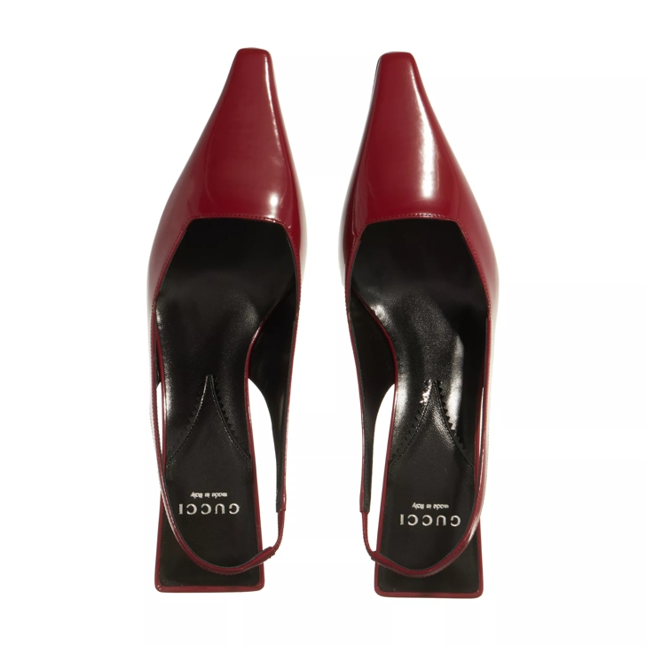 Patent leather sales red pumps