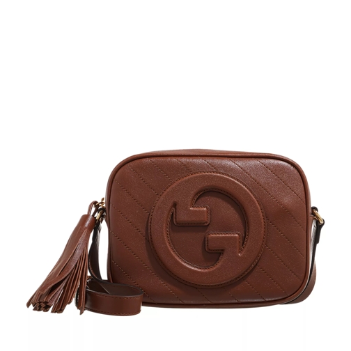 Gucci Small Gucci Blondie Quilted Crossbody Bag Leather Cuir Kameraväska