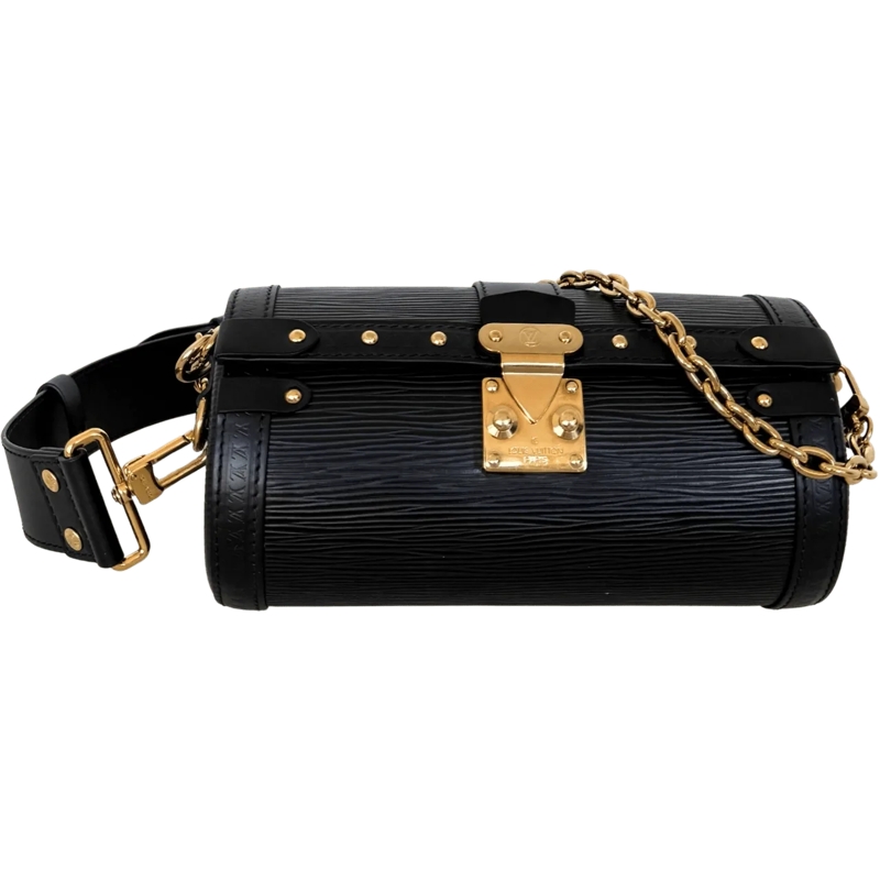 Louis Vuitton Schultertasche Louis Vuitton Papillon Trunk in Epi Leather M58655 schwarz