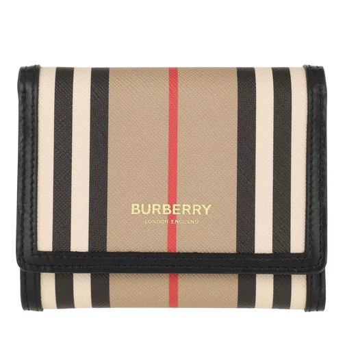 Burberry Small Logo Wallet Beige Tri-Fold Portemonnaie