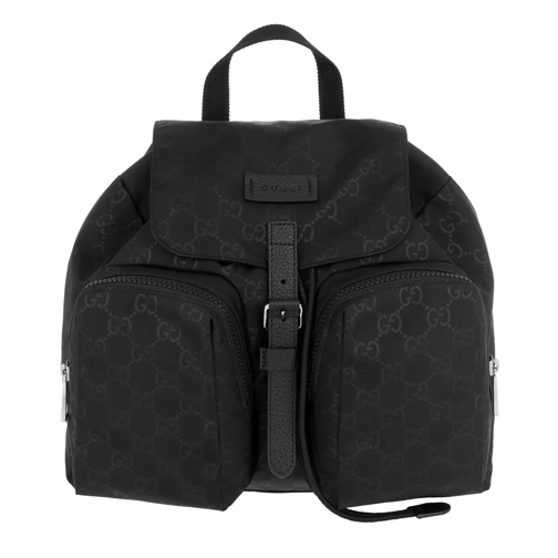 Gucci Signature Backpack Nylon Black Rucksack