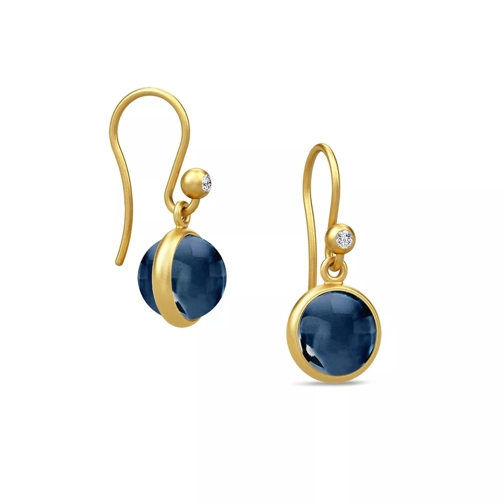Julie Sandlau Primini Earrings Gold/Sapphire Blue Ohrhänger