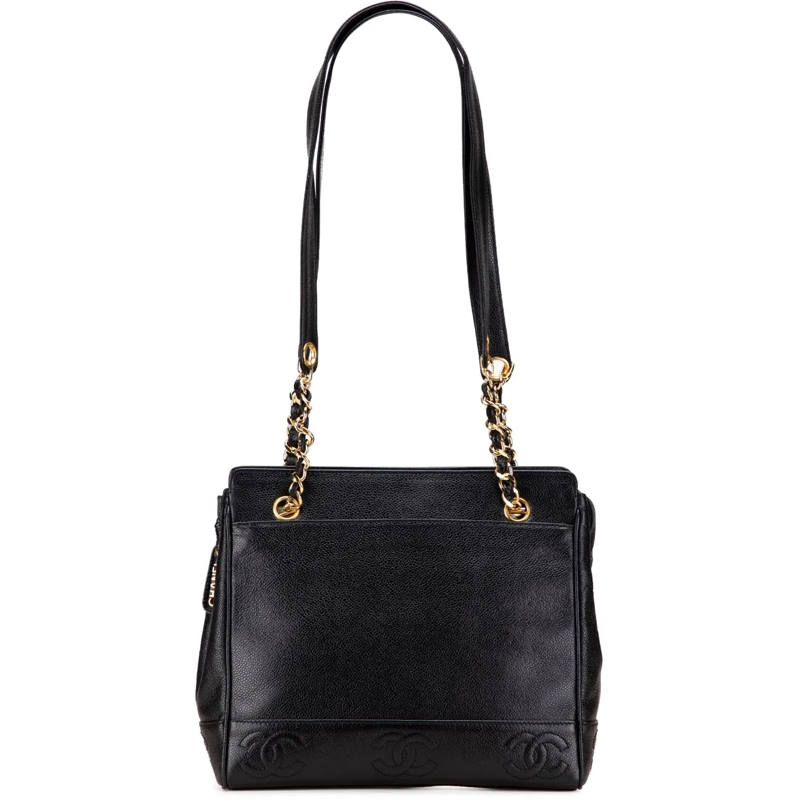 Chanel Shopper Triple CC Caviar Tote schwarz
