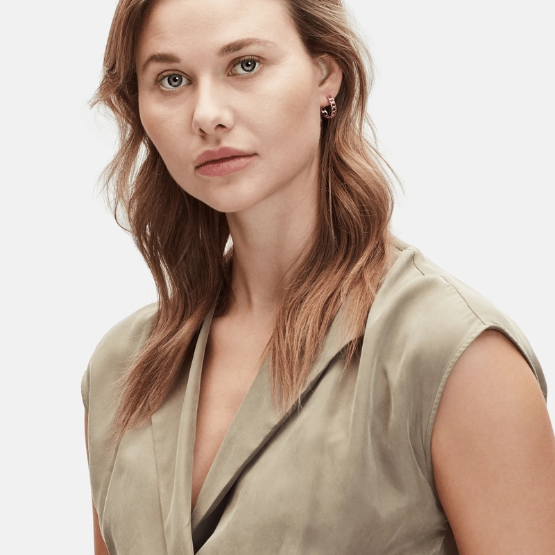 Liebeskind Berlin Ohrstecker Edelstahl Chunky Chain rose(Image 5)