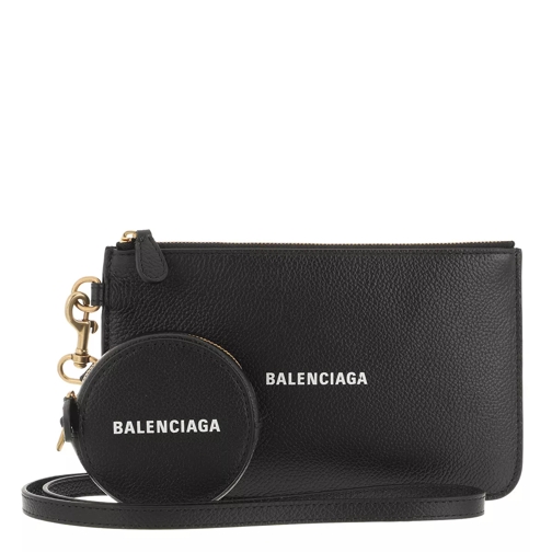 Balenciaga Cash Pochette White Black Wallet On A Chain