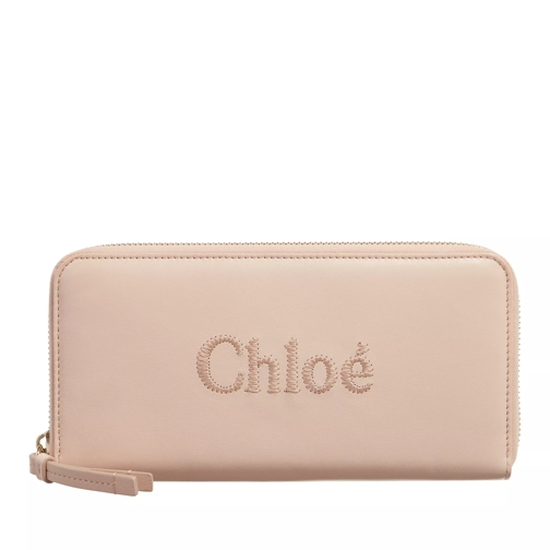 Chloé Long Wallet  Cement Pink Ritsportemonnee
