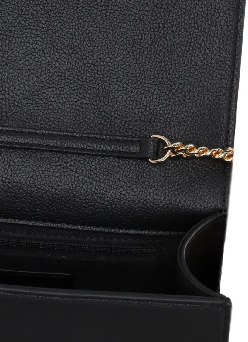 Thumbnail - Elisabetta Franchi Hobo Bags - Pebbled Texture Shoulder Bag - Gr. unisize - in Schwarz - für Damen