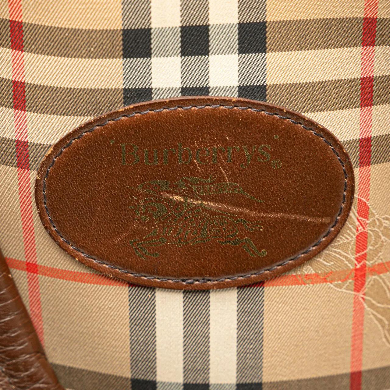 Thumbnail - Burberry Weekender - Haymarket Check Canvas Travel Bag - Gr. unisize - in Braun - für Damen