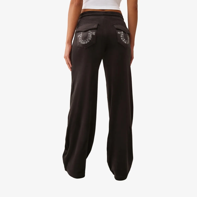 True Religion Jogginghose Sweatpant VELOUR CRYSTAL schwarz(Image 4)
