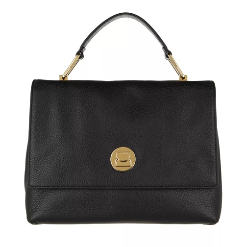 Coccinelle Handbag Grainy Leather Noir/Noir Sac d'affaires