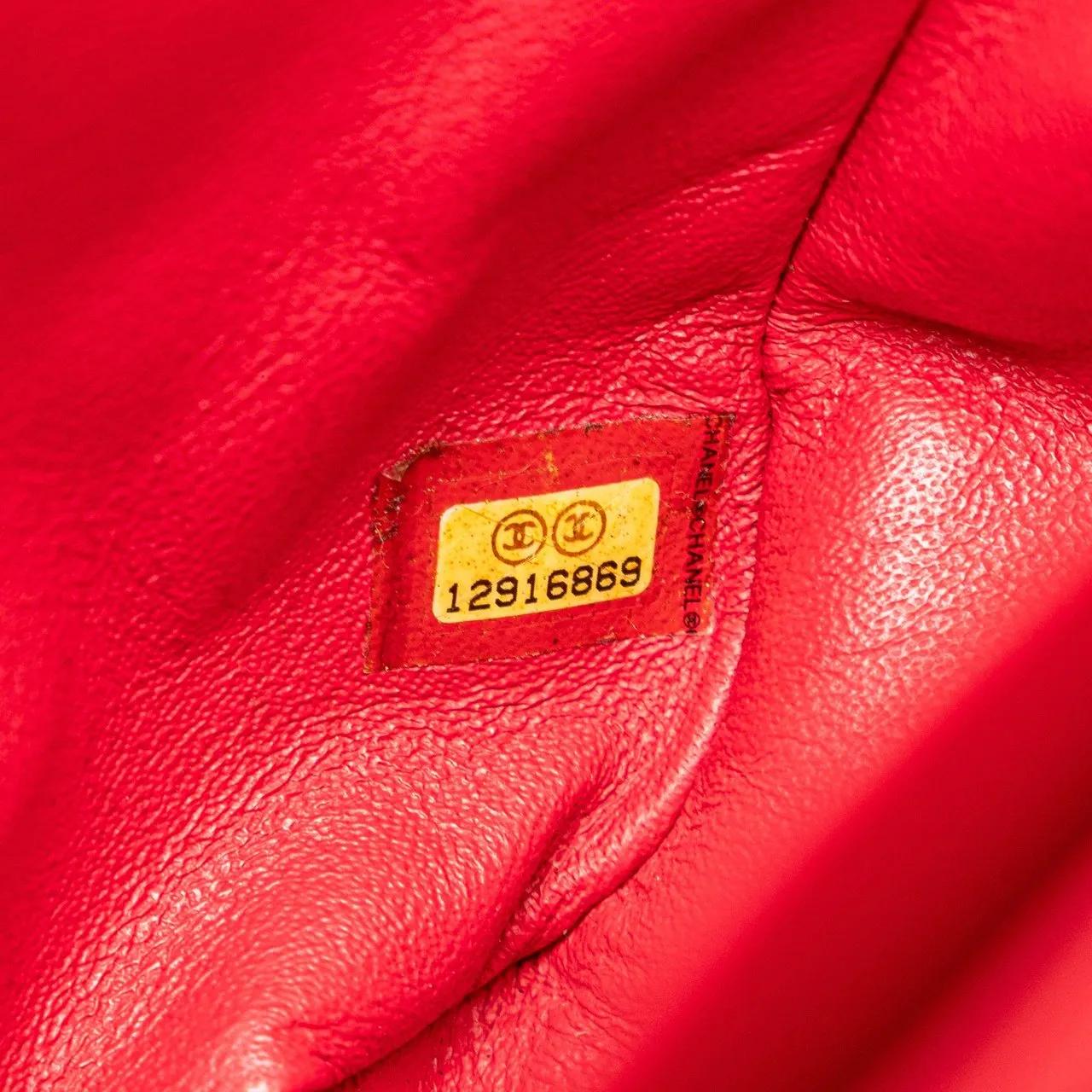 Chanel Hobo bags 2008-2009 Jumbo Classic Caviar Single Flap in rood