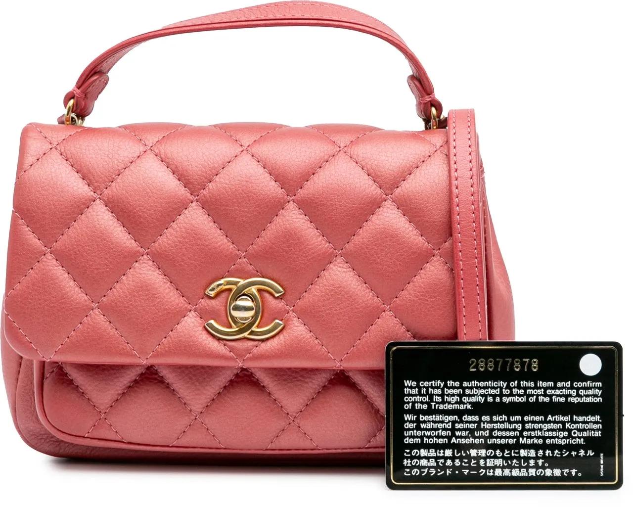 Thumbnail - Chanel Hobo Bags - Quilted Metallic Calfskin Top Handle Flap - Gr. unisize - in Gold - für Damen