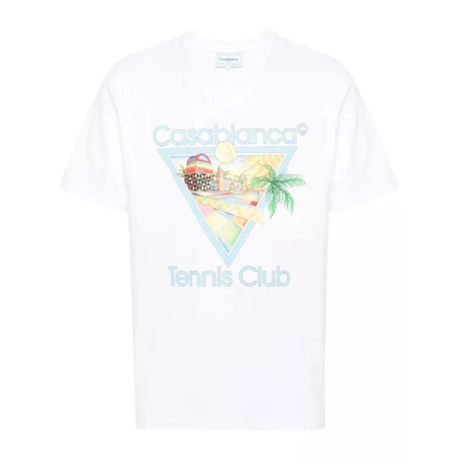 Casablanca White Afro Cubism Tennis Club T-Shirt White 