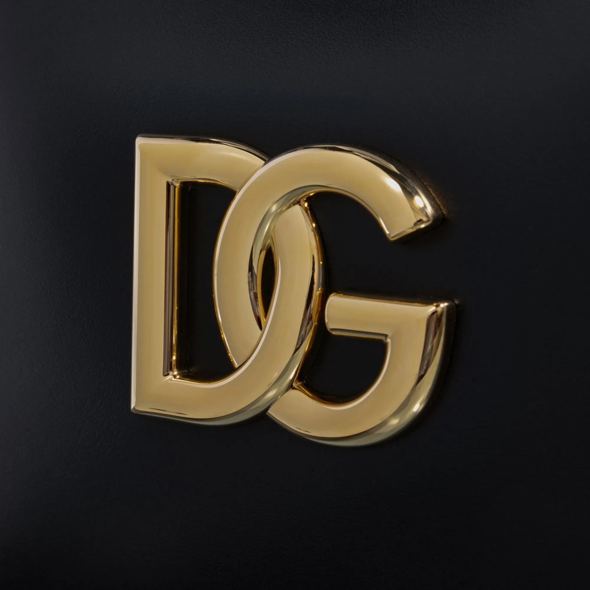 Dolce&Gabbana Hobo bags Rigid Hobo Dg Logo On The Front in zwart