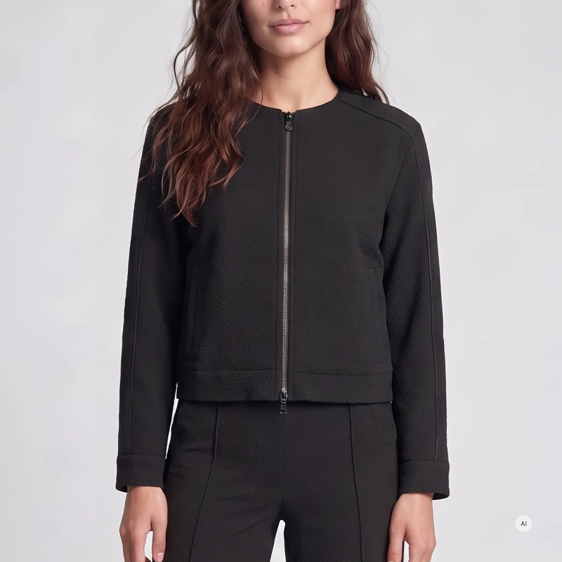 Marc Aurel Blouson Diese Blousonjacke mit Satin-Paspel aus Super-Stre schwarz(Image 3)