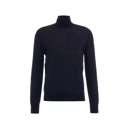 Ballantyne Turtleneck Wool Sweater Blue 