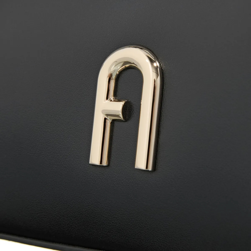 Furla Hobo Bag Furla Diamante Mini Shoulder Bag Nero(Image 4)