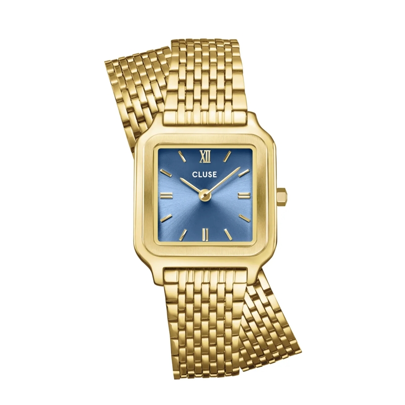 CLUSE Montre à quartz Gracieuse Petite Double Uhr Gold