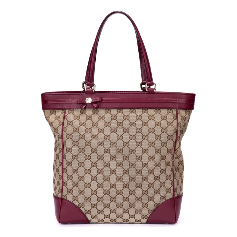 Gucci Crossbody Bag Ribbon Tote rot