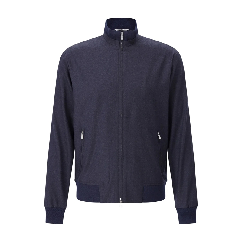 Marco Pescarolo Overgangsjas Blouson Icon aus Kaschmir blau