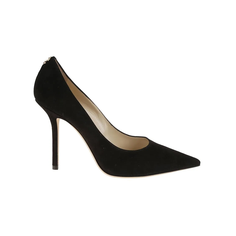 Jimmy Choo Pumps Pointed Toe Black Leather Pumps Black