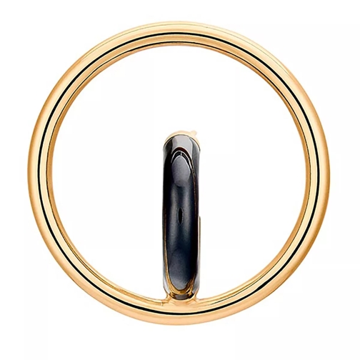 Charlotte Chesnais Earring Drop Saturn Blow Black Orecchini a bottone