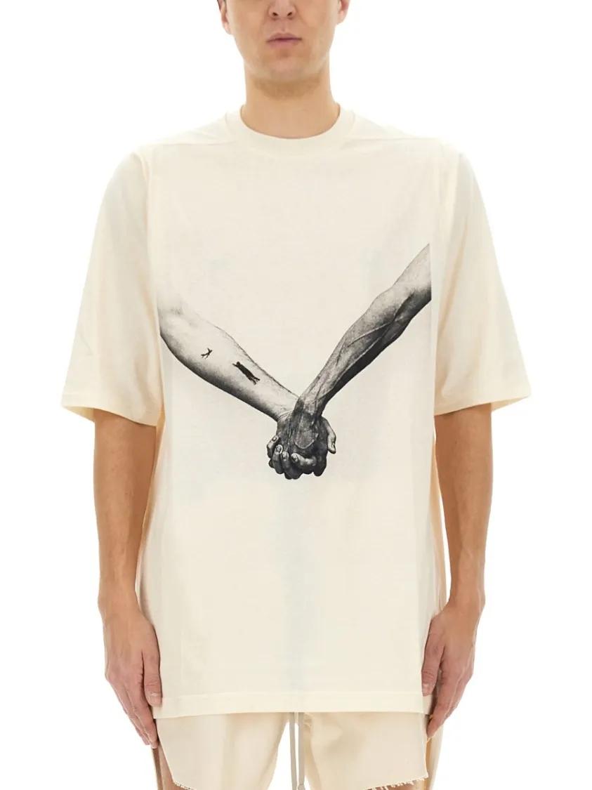 Thumbnail - Rick Owens - Jumboss T-Shirt - Größe M - beige