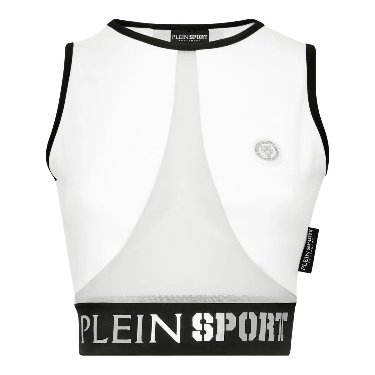 Thumbnail - Plein Sport - Sport Top - Größe L - weiß