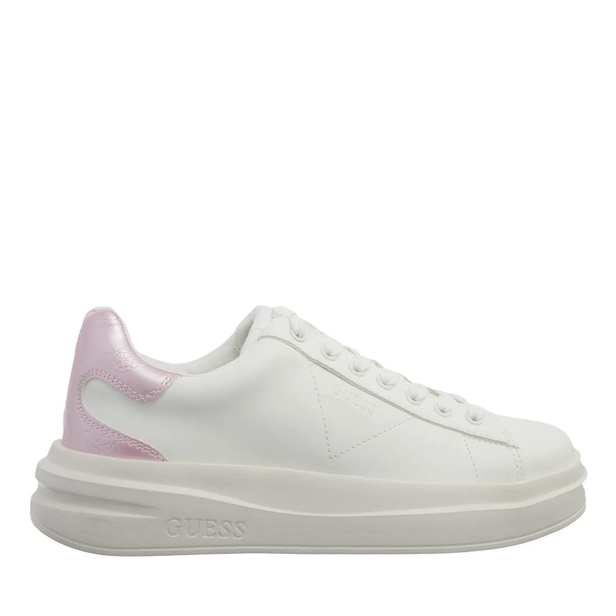 Guess Women's White Low-Top Sneakers - Elbina - Low-Top Sneakers For Size 6 (Uk)