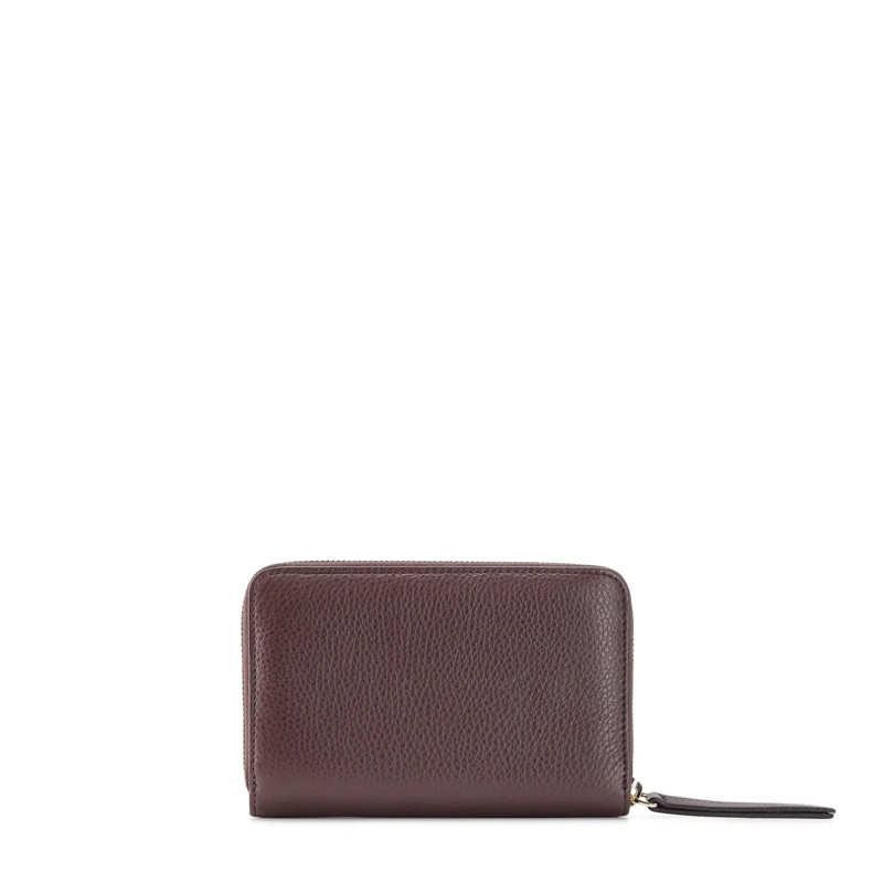 Abro Portemonnaie mit Zip-Around-Reißverschluss Geldbörse aus Leder braun(Image 14)