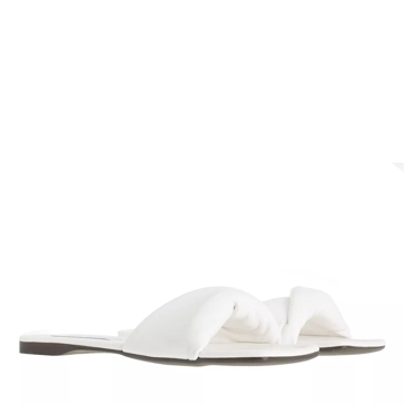 Steve madden white discount slip on sandals