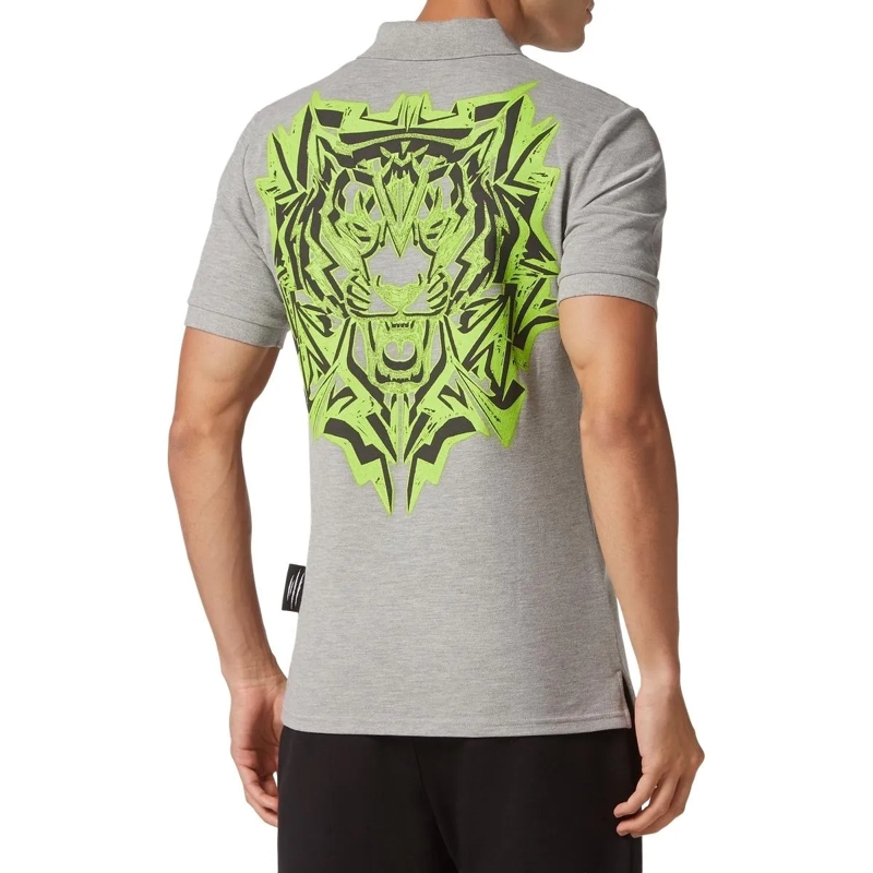 Plein Sport Poloshirt Poloshirt Thunder Tiger grau(Image 4)