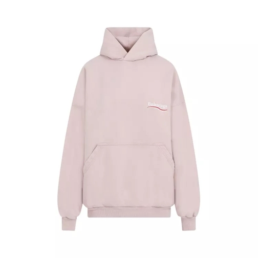 Balenciaga Light Pink Large Fit Cotton Hoodie Neutrals 