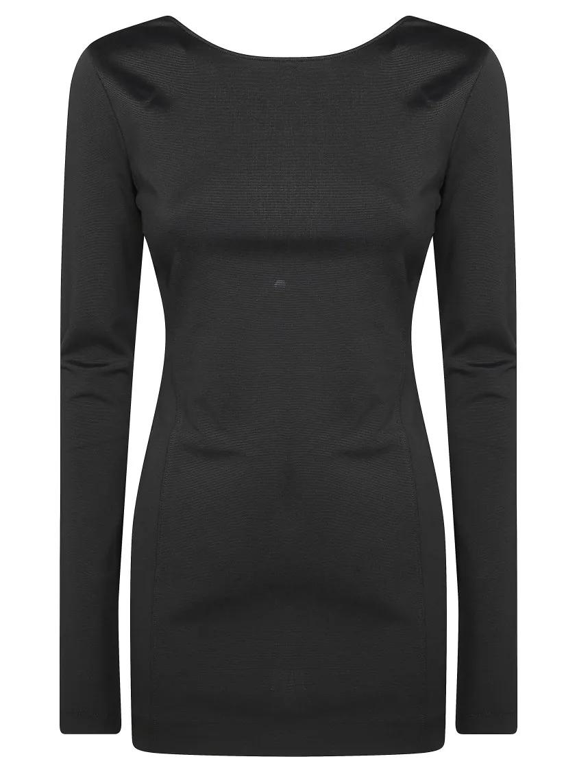 Thumbnail - Andamane - Viviana Midi -Open Back Mini Dress - Größe 42 - schwarz